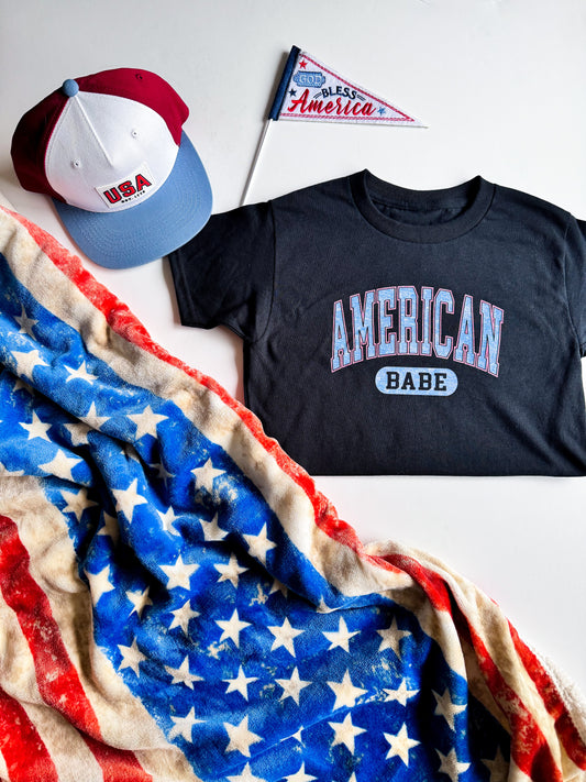 American Babe Tee Black